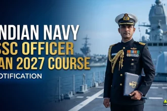 Indian Navy SSC Officer Notification for Jan 2027 Course