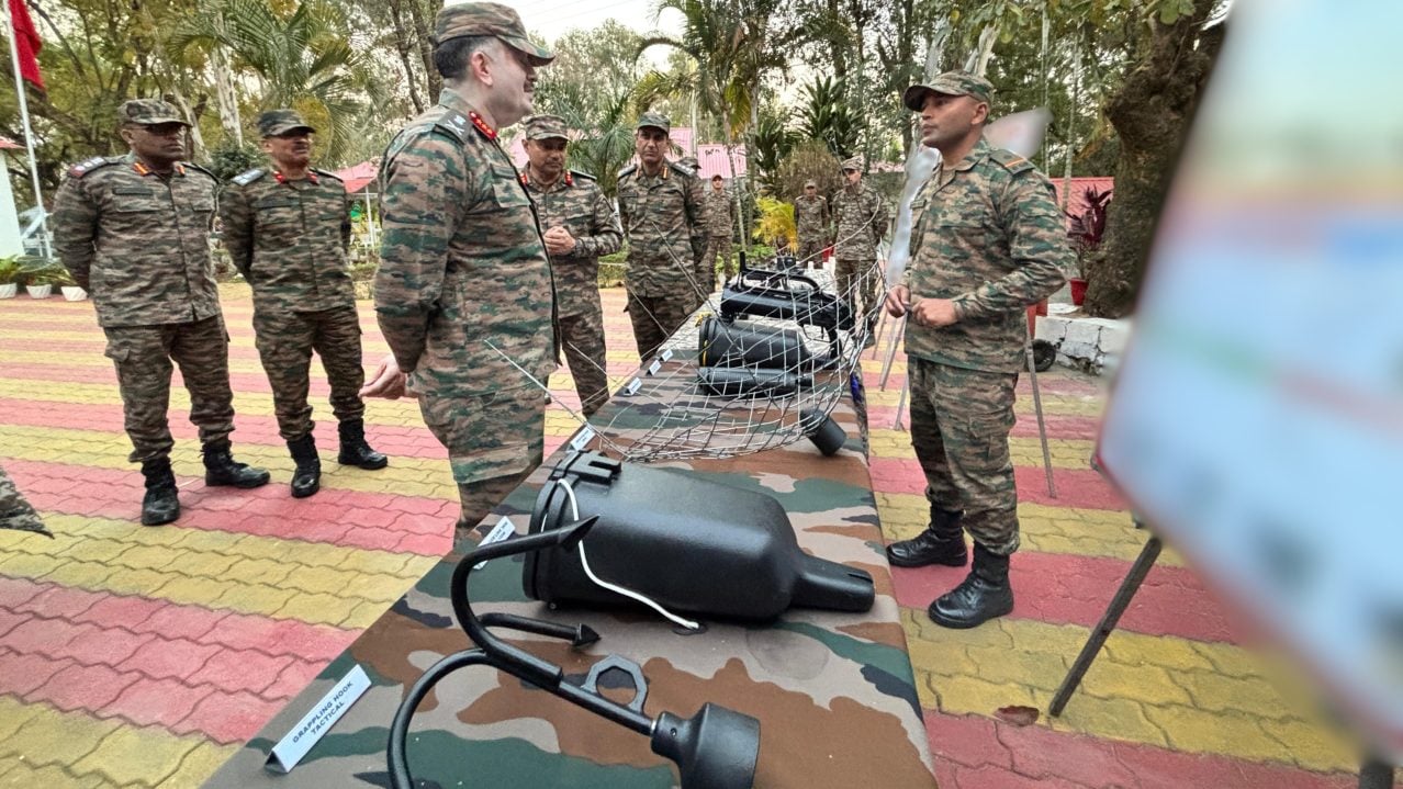 Lt Gen Abhijit S Pendharkar Reviewing