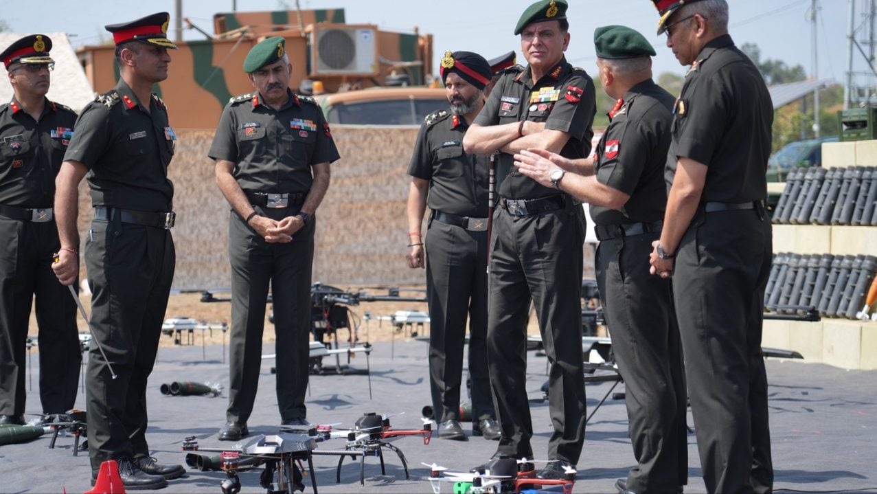 Lt Gen Dhiraj Seth Reviewing 3