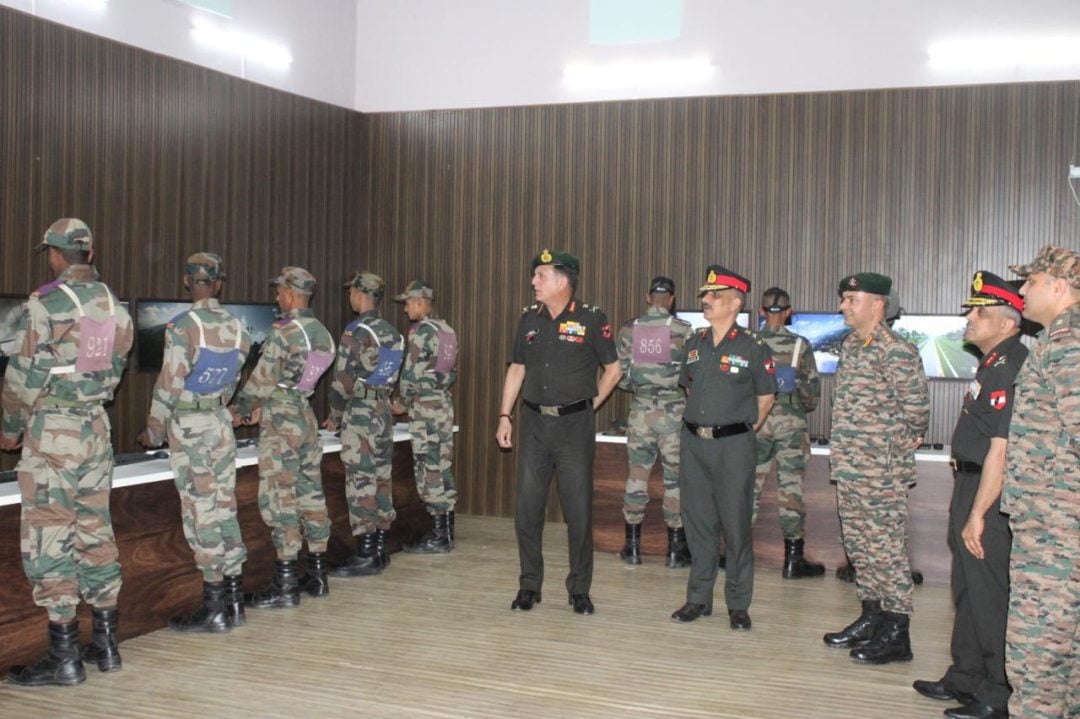 Lt Gen Dhiraj Seth Reviewing 4