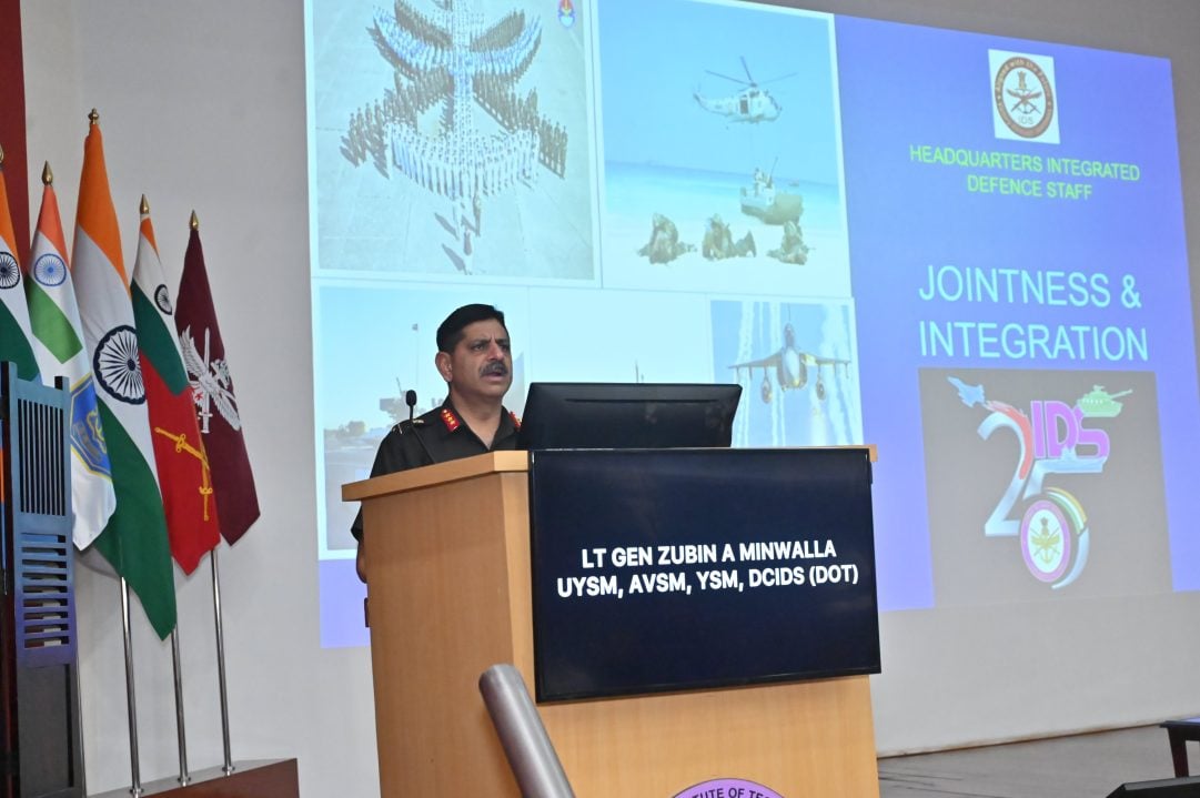 Lt Gen Minwalla Giving Lecture