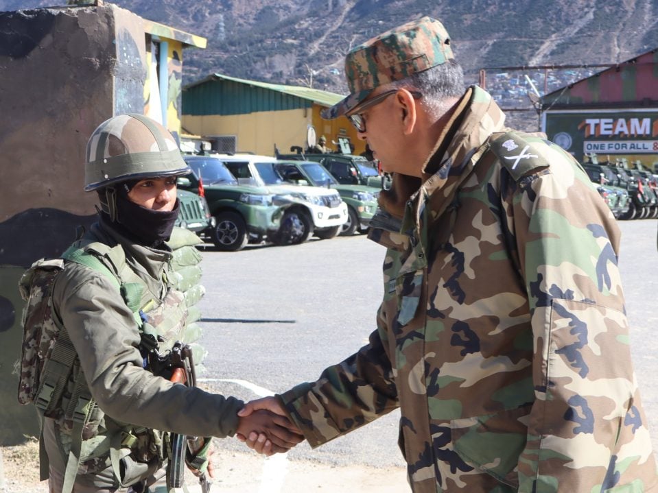 Lt Gen PK Mishra Shaking Hands 1