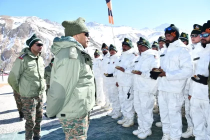 Lt Gen Pratik Sharma Interacting with Troops