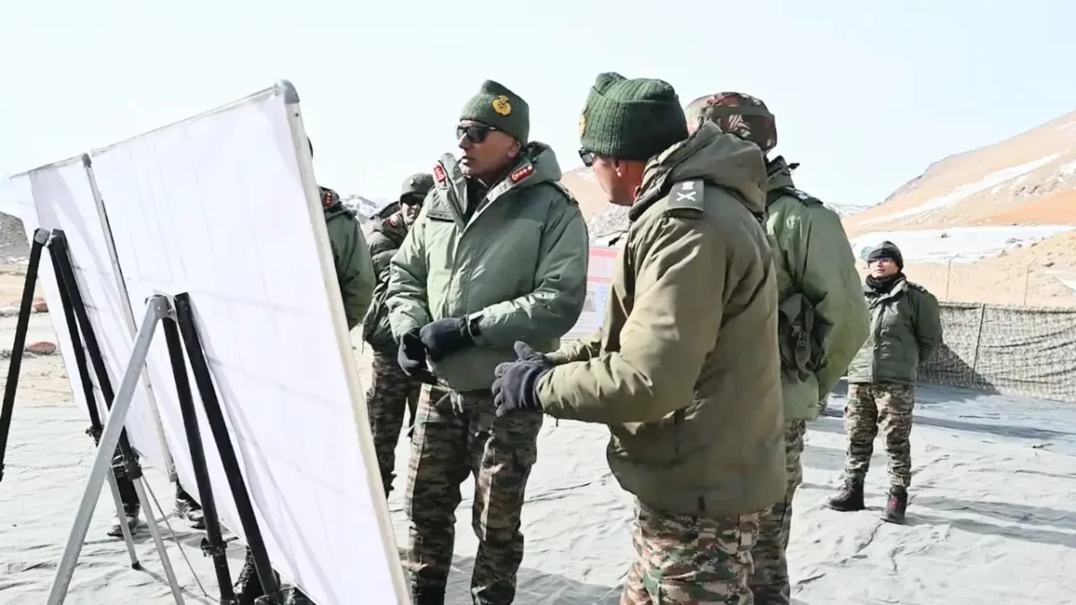 Lt Gen Pratik Sharma Reviewing 2