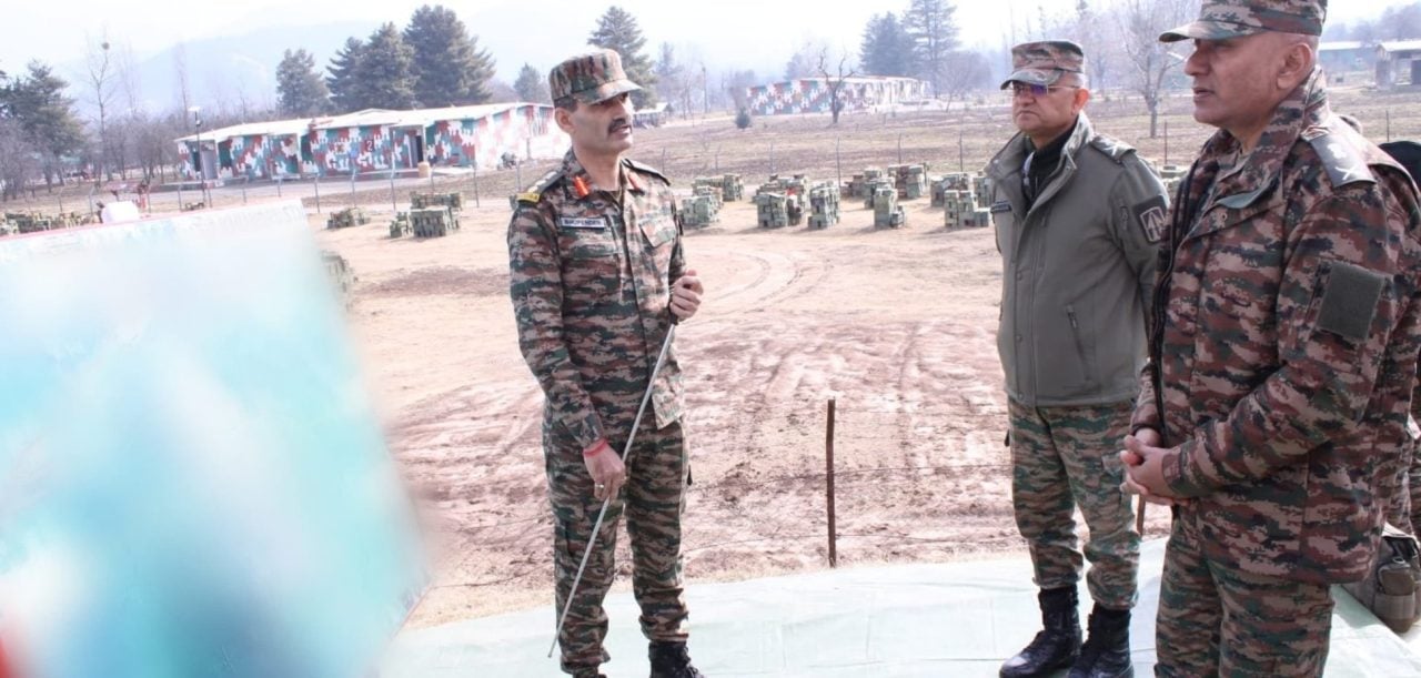 Lt Gen Sharma Reviewing