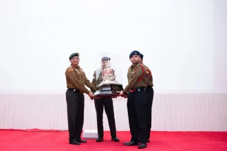 Major Hemant Kumar Saxena Named Overall Best Student at Advance Materials Management Course, MCMM Jabalpur