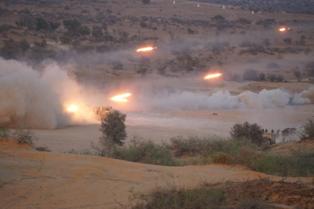 Missiles Being Released