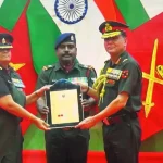 Officer Receiving Award