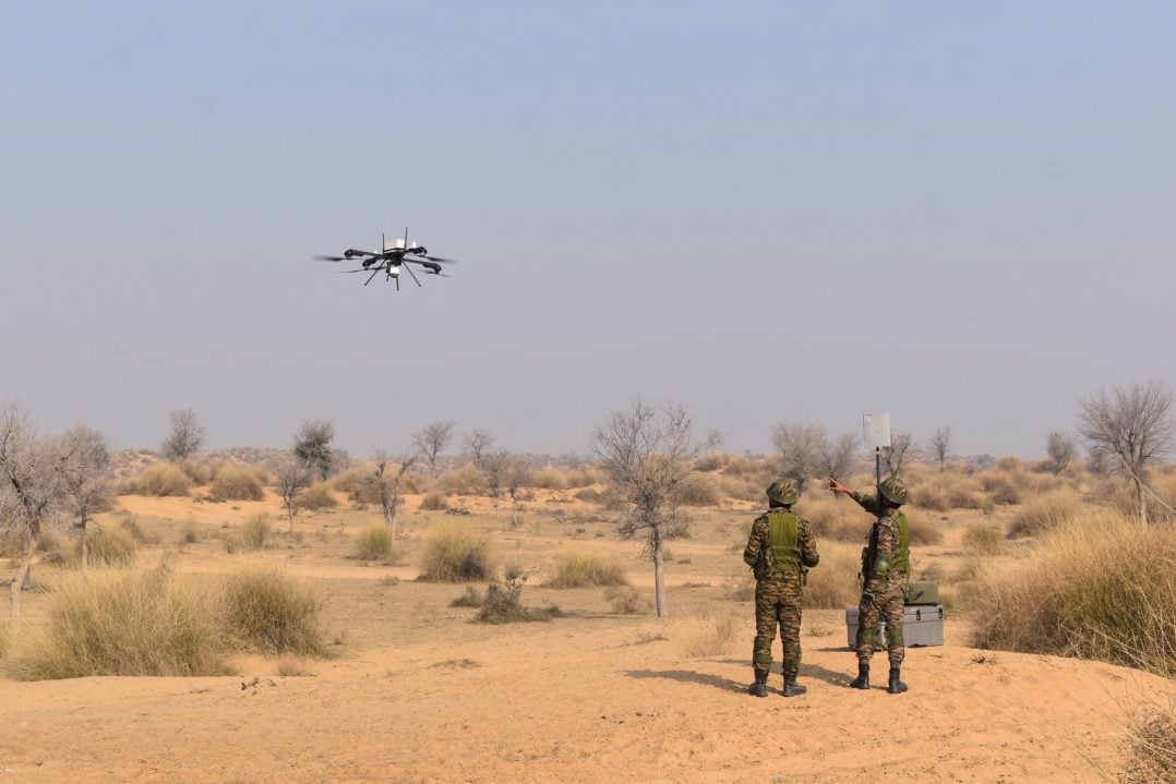 Officers Flying Drone
