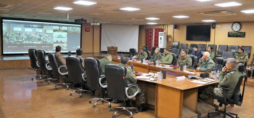 Officers Reviewing Together