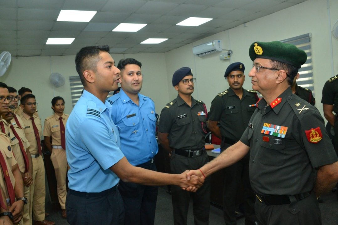 Officers Shaking Hands 1