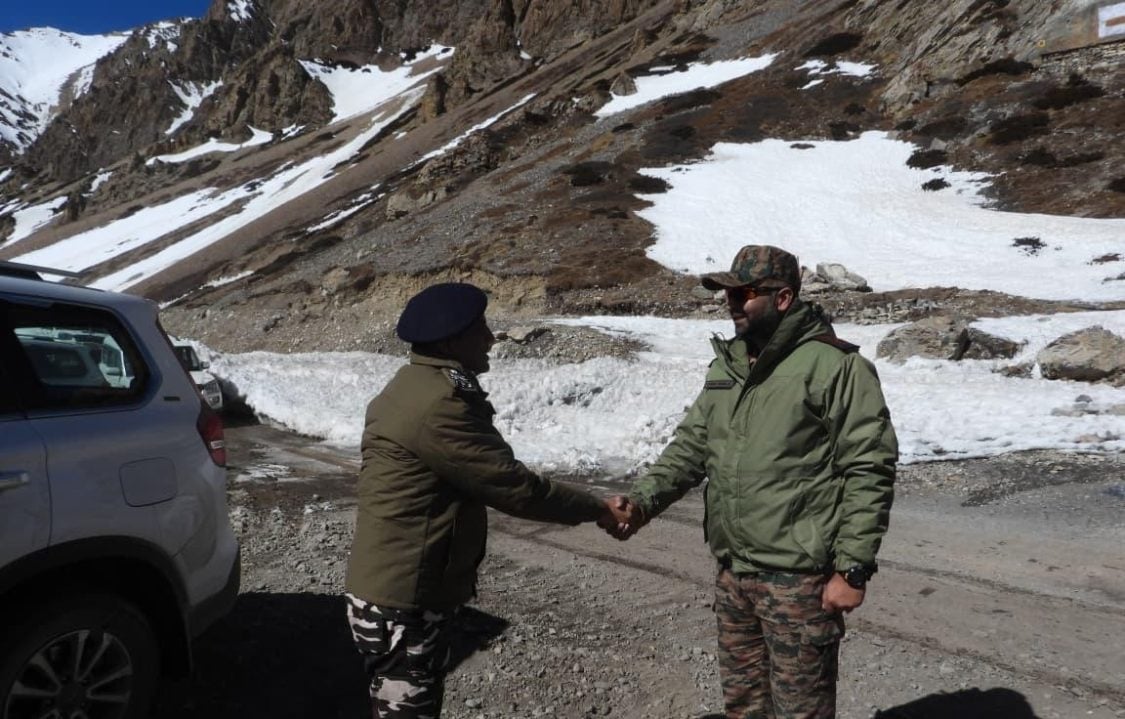 Officers Shaking Hands