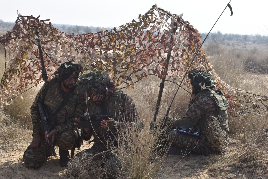Soldiers in Exercise