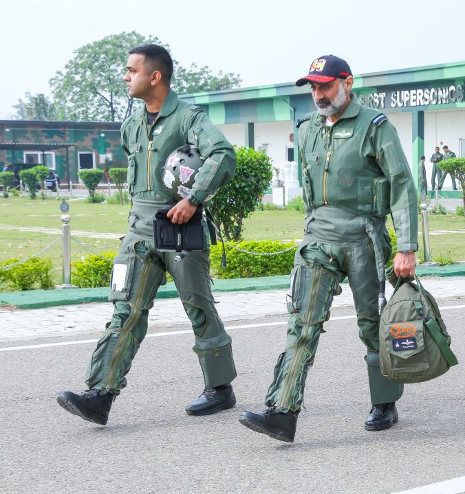 Air Chief Marshal AP Singh with Officer