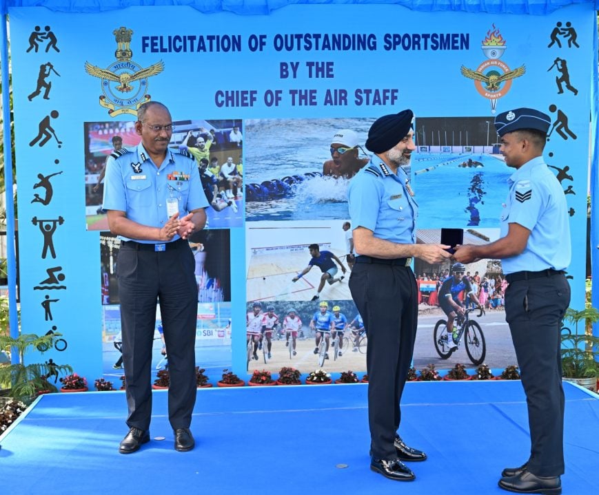 Air Marshal AP Singh Giving Award