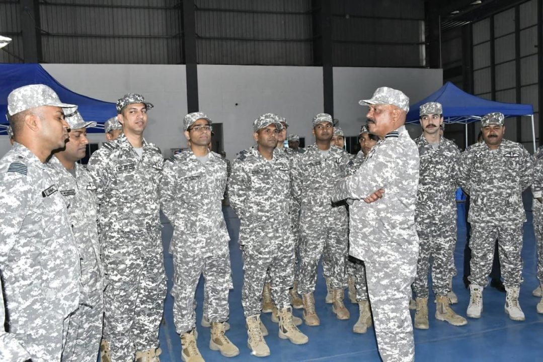 Air Marshal Jeetendra Mishra Interacting