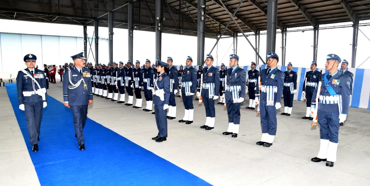 Air Marshal Jeetendra Mishra at Ceremony