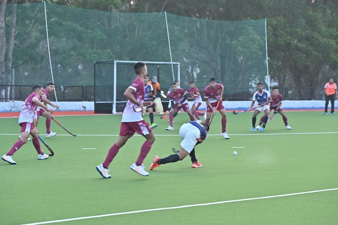 Cadets Playing Hockey