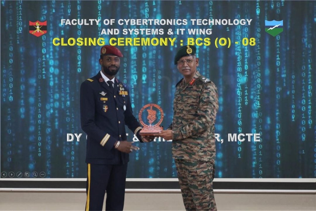 Foreign Officer Getting Award