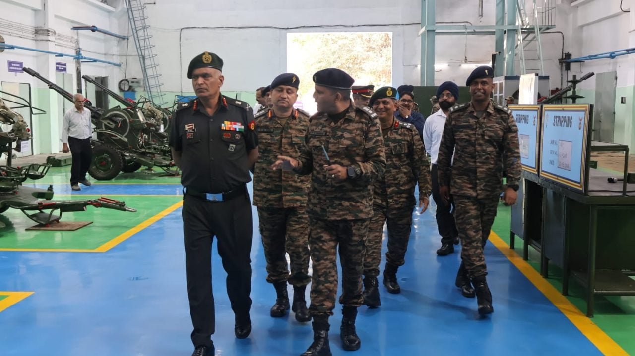 Lt Gen DCunha Reviewing