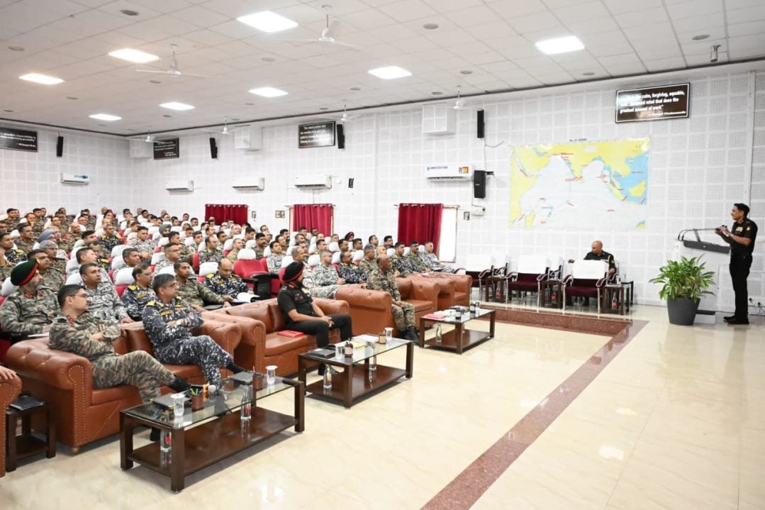 Lt Gen DS Rana Giving Lecture