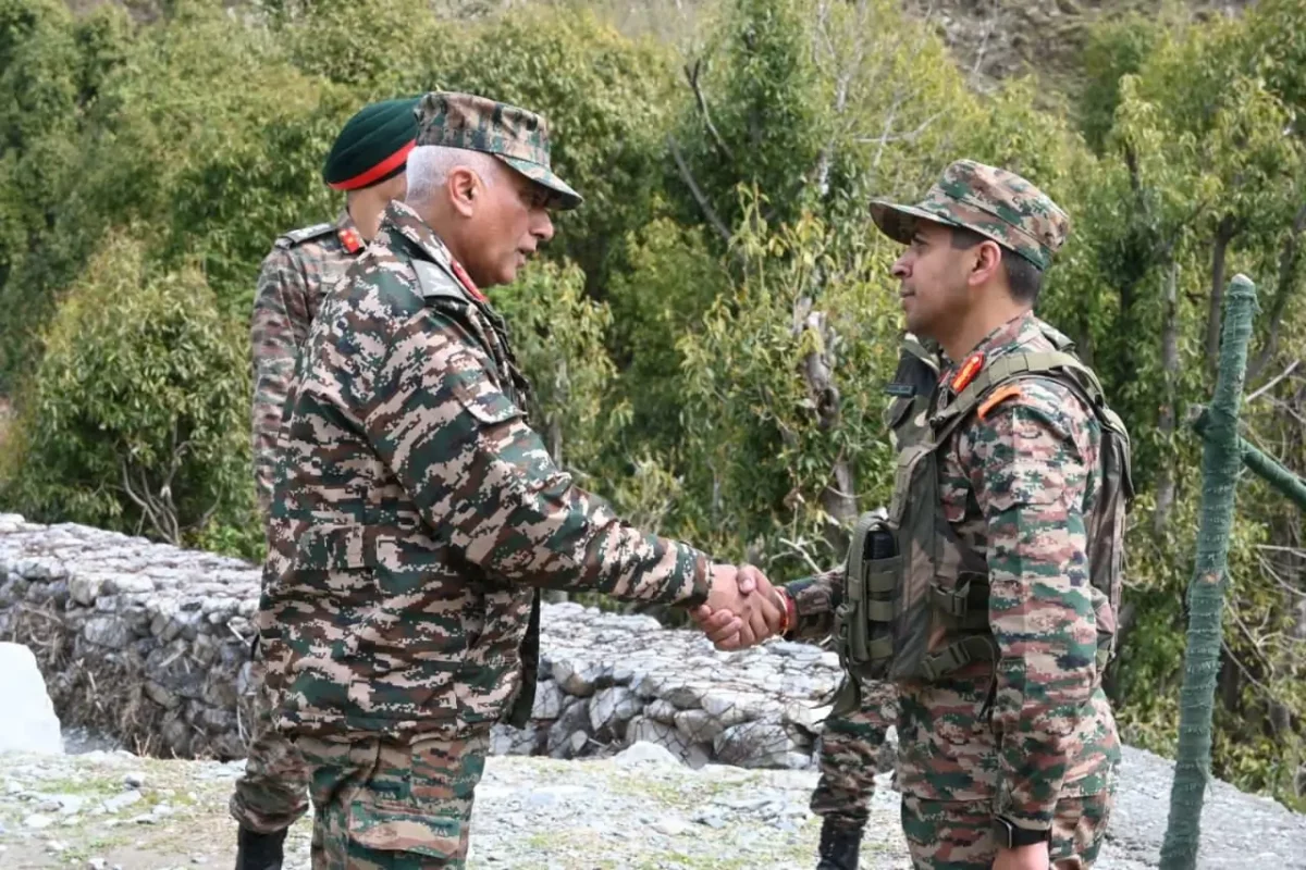 Lt Gen Rajan Sharawat Shaking Hands