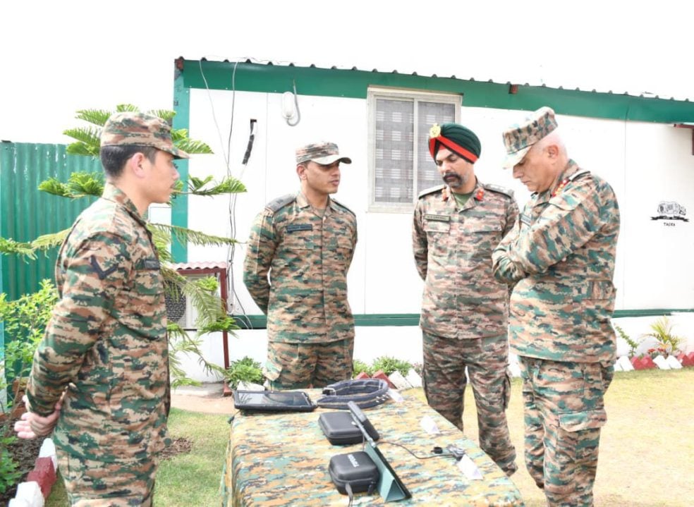 Lt Gen Rajan SharawatReviewing