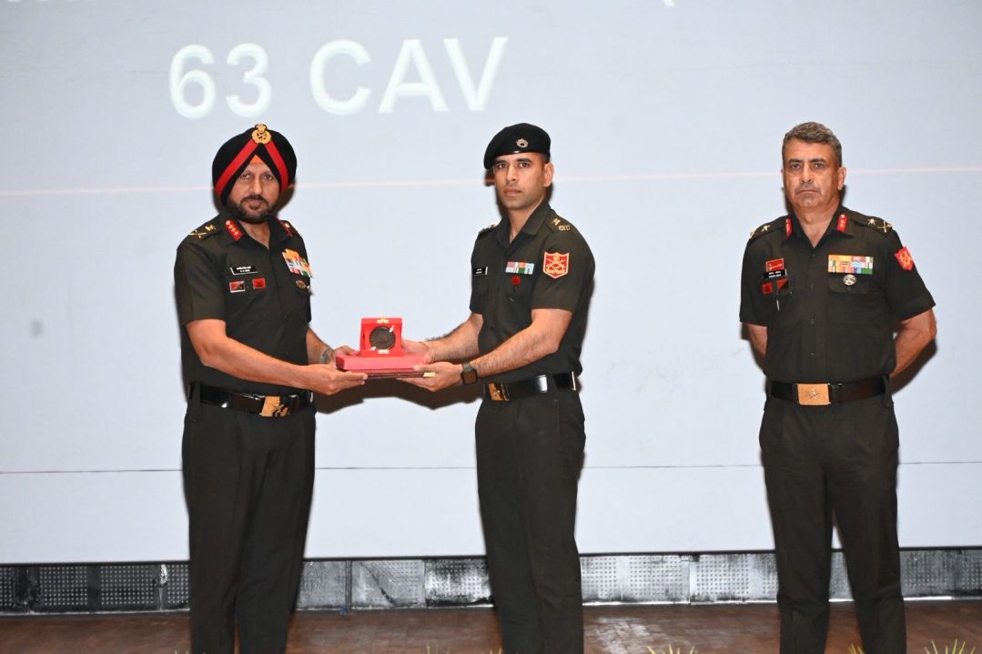 Officer Getting Award