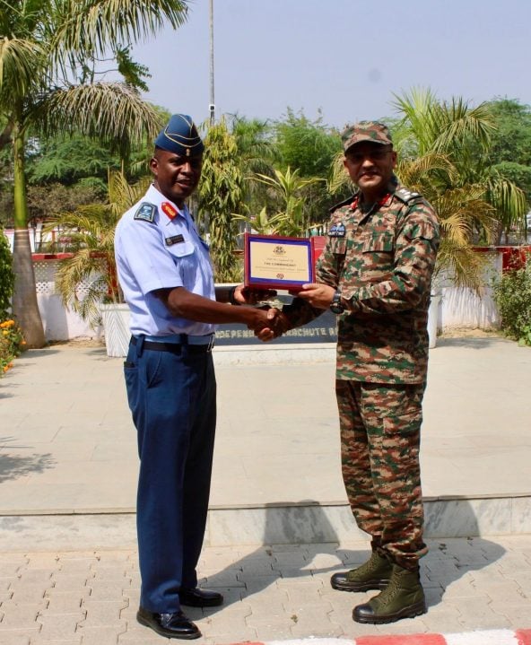 Officer Getting Certificate