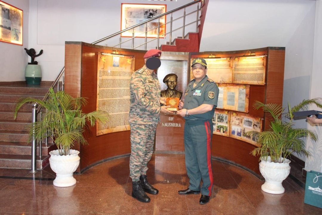 Officer Giving Memento