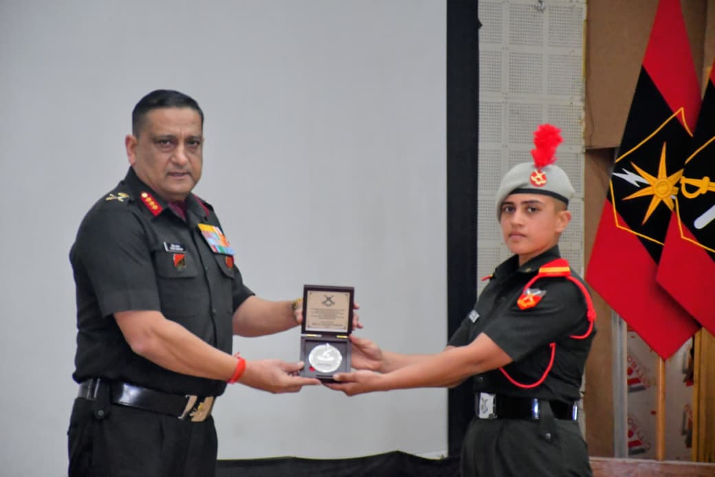 Officer Presenting Medal