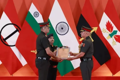 Officer Receicving Award