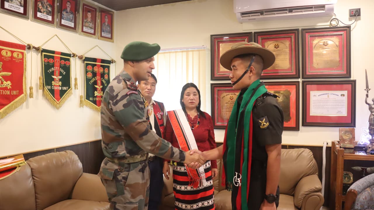 Officers Shaking Hands