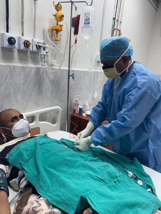 Transplant Being Performed