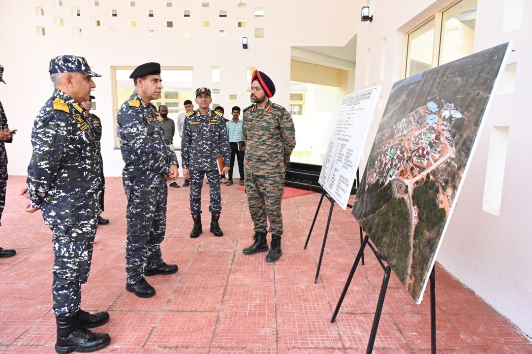 Vice Adm Sobti Reviewing