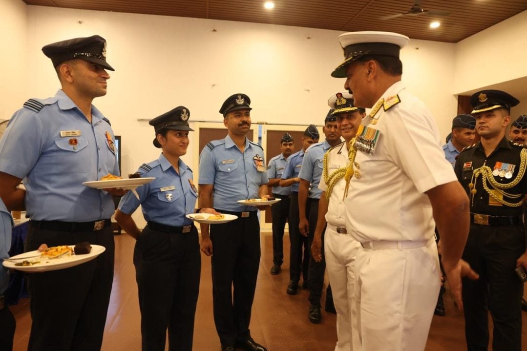Admiral DK Tripathi Interacting