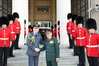 Air Chief Marshal Sir Richard Knighton and CDS General Anil Chauhan