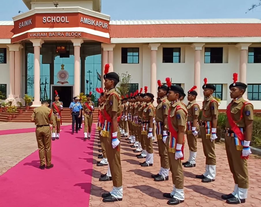 Air Marshal B Manikantan at Sainik School