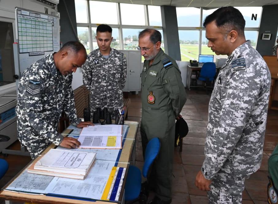 Air Marshal IS Walia with Other Officers