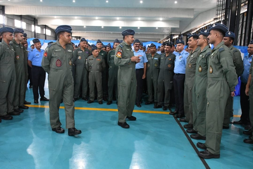 Air Mshl B Manikantan Interacting