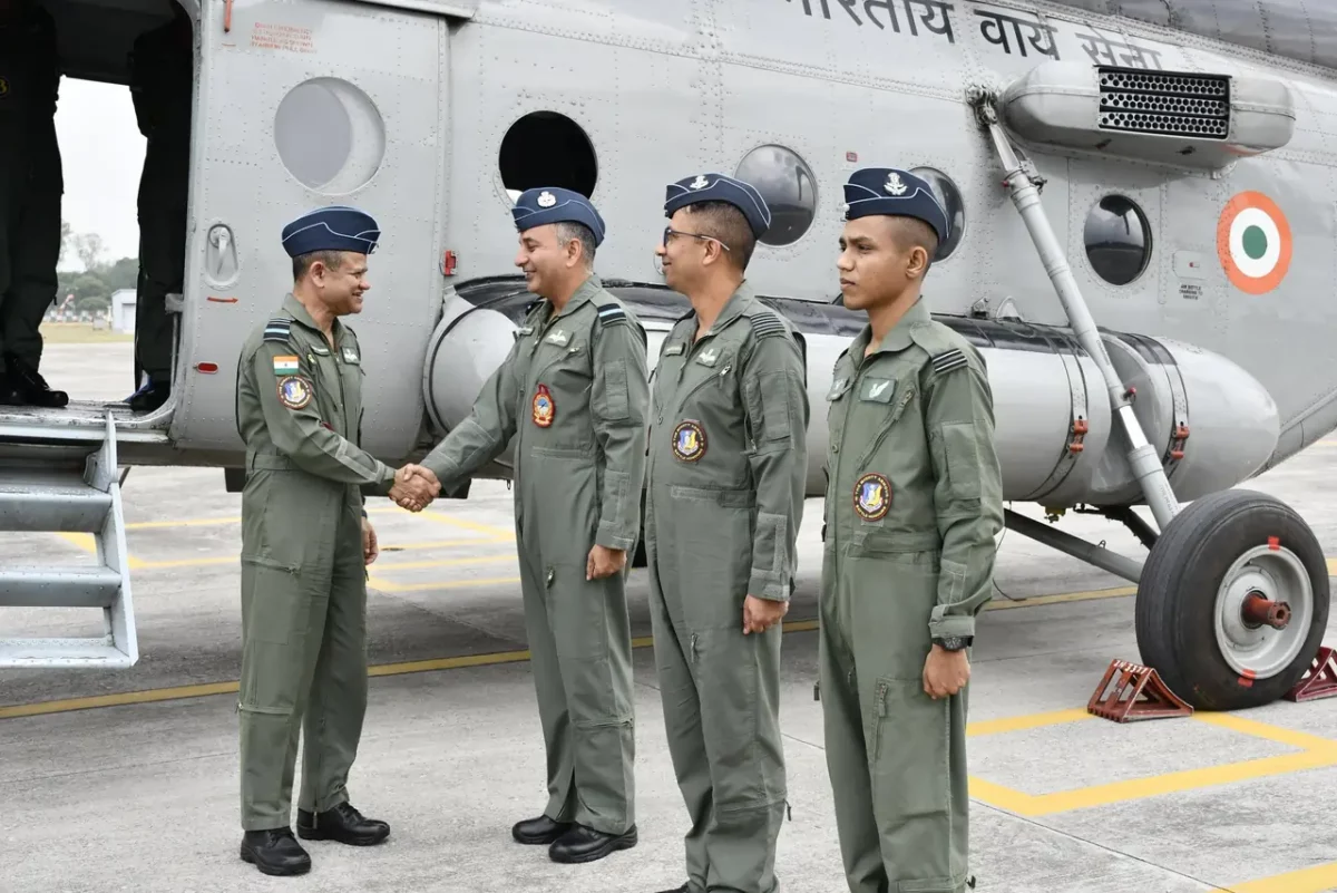Air Vice Marshal Sanjeev Vashishth Shaking Hands