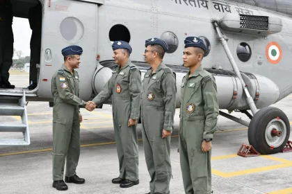 Air Vice Marshal Sanjeev Vashishth Shaking Hands