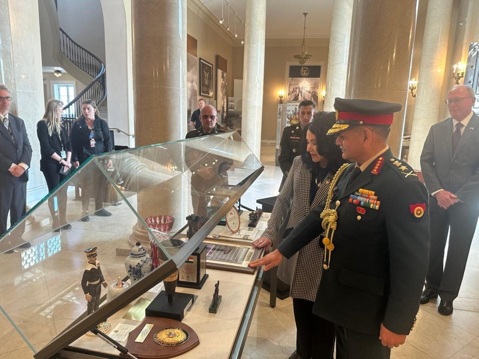 COAS Gen Dwivedi Reviewing