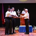 Cadets Receiving Trophy