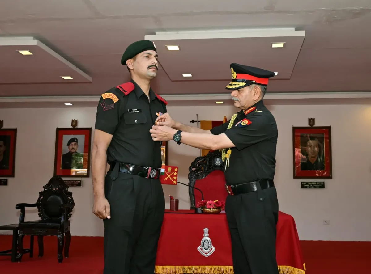Gen Dwivedi Commending Officer