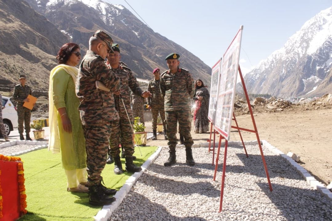 General Anil Chauhan Reviewing