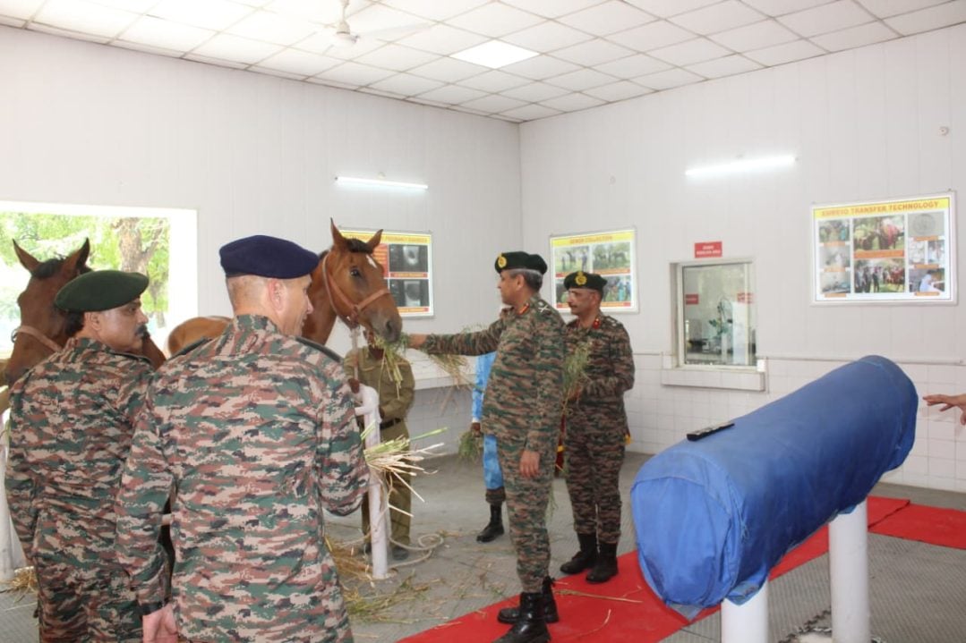 Lt Gen Anindya Sengupta with Horse
