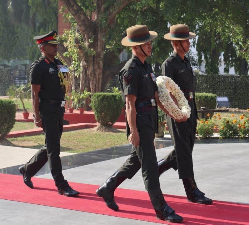 Lt Gen CJ Jayachandran at Memorial