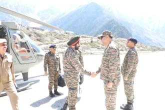 Lt Gen Harpal Singh Shaking Hands