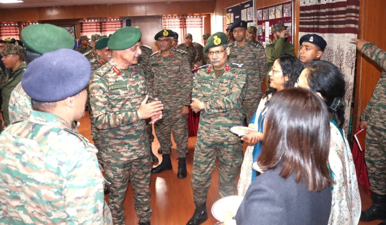 Lt Gen Hitesh Bhalla Interacting with Others